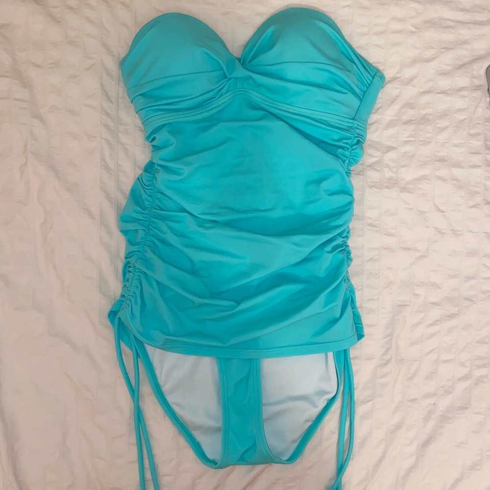 Victoria’s Secret Teal Strapless One Piece